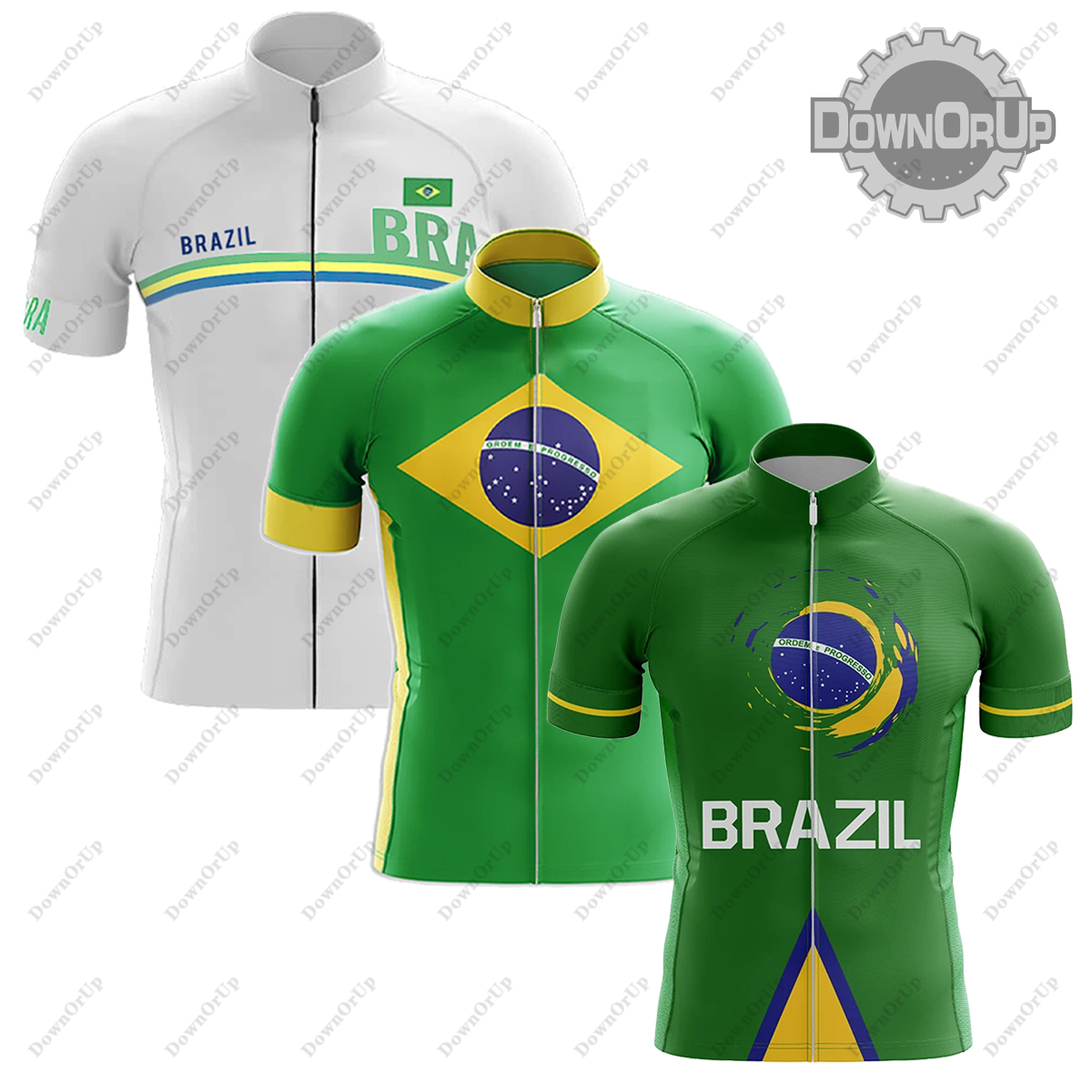 Cycling Gear Outfit - Brasil Maillot Ciclismo Hombre Ciclismo Jersey