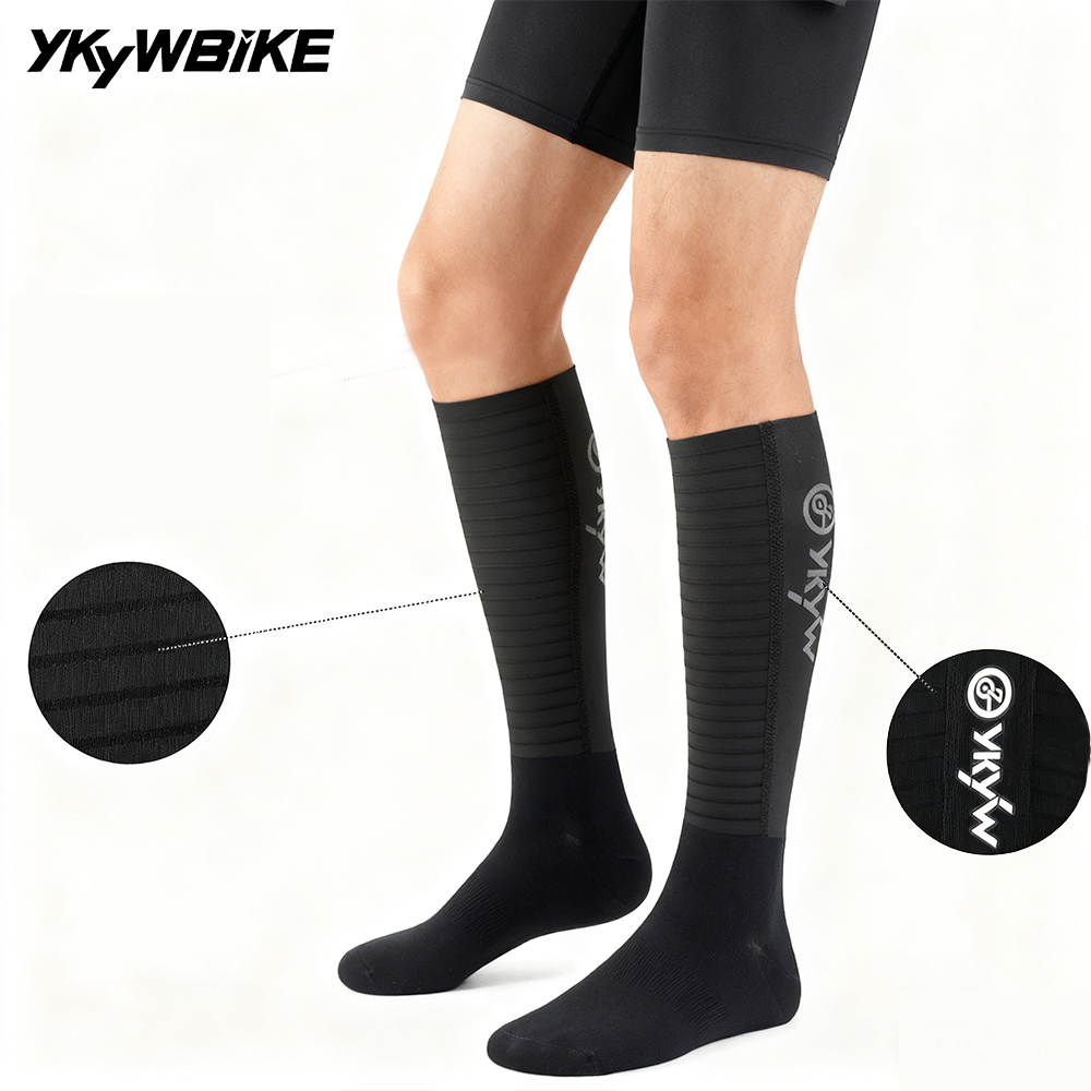 Ykyw Cycling Gear - YKYW Calcetines Aero de silicona antideslizantes