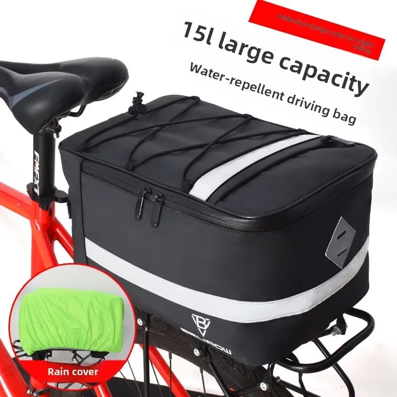 Cycling Gear Shelf - Bolsa trasera de bicicleta de 8L/15L,