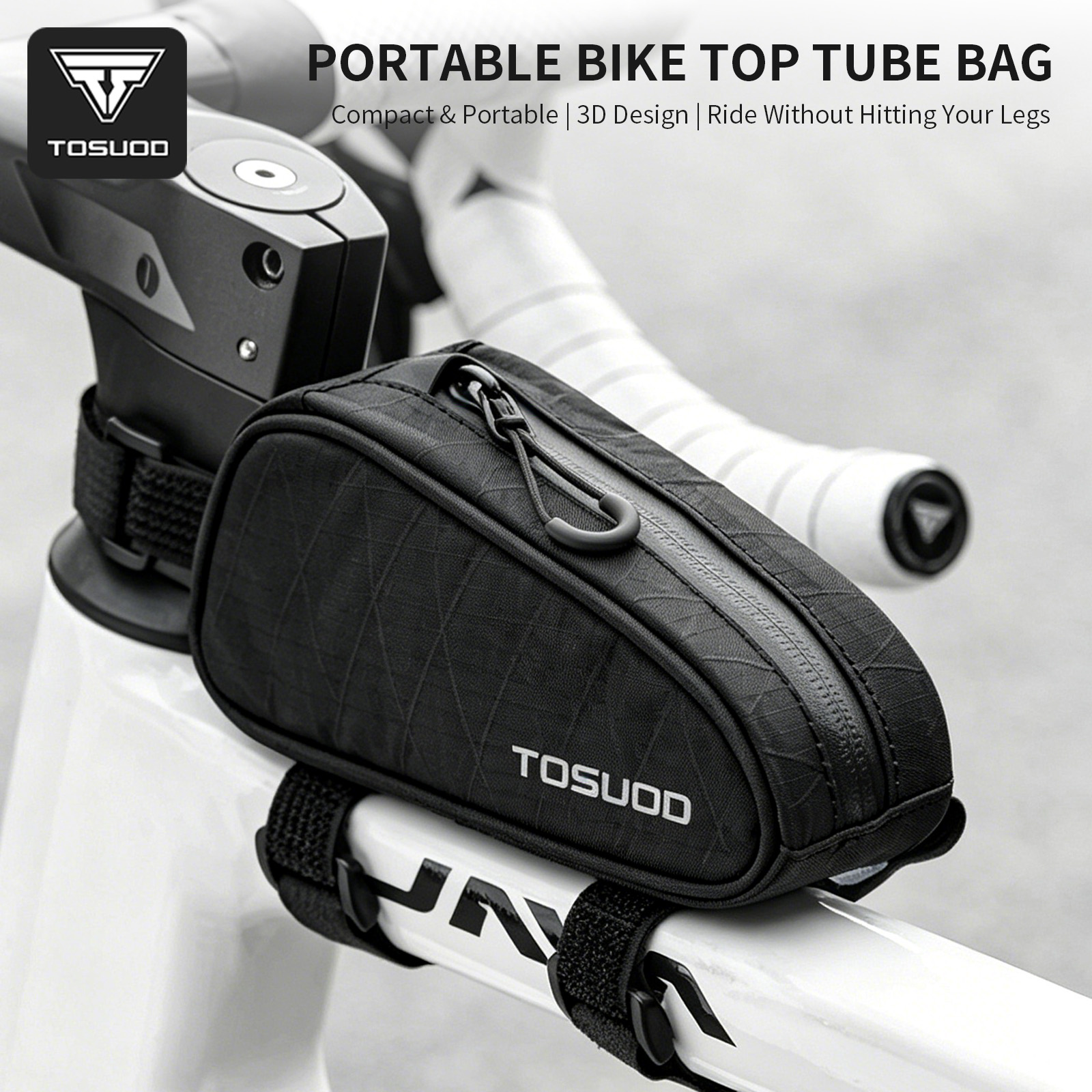 Cycling Gear Organizer - Bolsa para Tubo Superior de Bicicleta