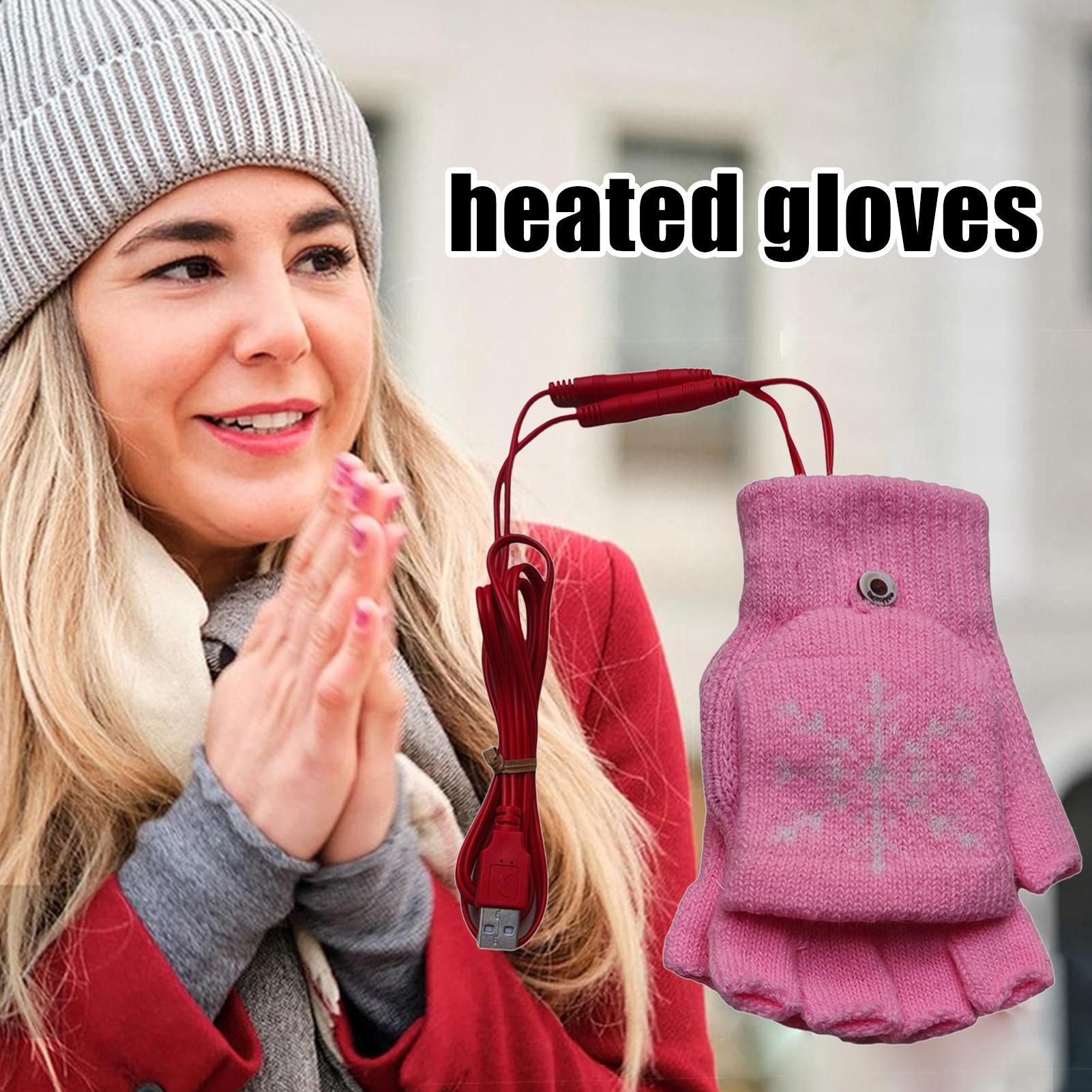 Cycling Hand Gear - Guantes calefactables sin dedos, guantes de