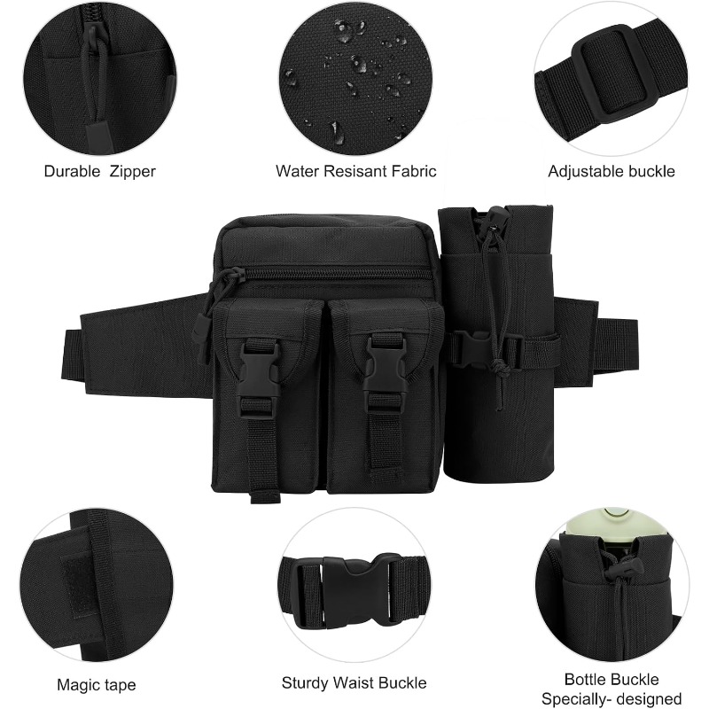 Riñonera Táctica para Viajes,  - Water Bottle Holder reseña y precio